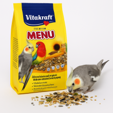 Vitakraft Menu Dla Nimf I Średnich Papug 1 Kg - Pełnoporcjowa Naturalna Karma Z Miodem, Witaminami I Minerałami