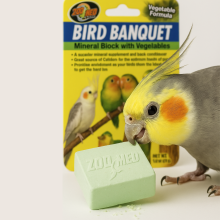 Zoo Med | Bird Banquet Vegetable Formula | Mineralny Blok Wapienny Z Warzywami | 28 G (Small)