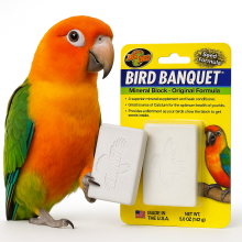 Zoo Med | Bird Banquet | Mineralny Blok Wapienny Xl Dla Papug | Z Nasionami | 142 G