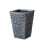Strata 30cm x 45cm Large Square Plastic Slate Effect Garden Planter in Dark Grey 8