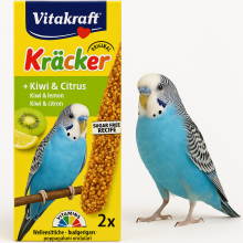 Vitakraft Kräcker Kiwi & Cytrusy Dla Papużki Falistej 2 Szt - Naturalna, Chrupiąca Kolba Wspierająca Zdrowie