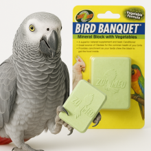 Zoo Med | Vegetable Formula Bird Banquet | Wapienny Blok Warzywny Dla Papug | 142 G