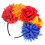 Κορδέλα μαλλιών OUNONA Pride Flower Πολύχρωμη υφασμάτινη λουλουδάτη αξεσουάρ πάρτι για 4