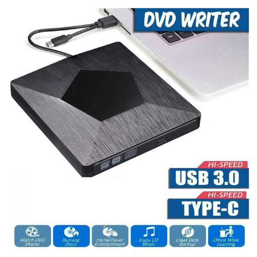 Εξωτερική μονάδα DVD, οπτική μονάδα, συσκευή αναπαραγωγής CD-ROM USB / τύπου C, εγγραφής 1