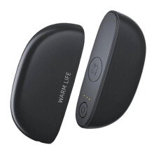 2-in-1-Handwärmer, wiederaufladbar, 2400 mAh, elektrischer tragbarer Taschenheizer mit 3 Heizstufen für Outdoor-Camping