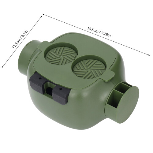 Mini-Klopfbox ABS tragbar grün 23.85oz 1