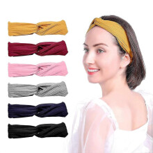 Fasce per capelli da 6 pezzi, fasce per capelli da donna, fasce per yoga, fasce per corsa, fasce per capelli sportive, fasce per capelli con