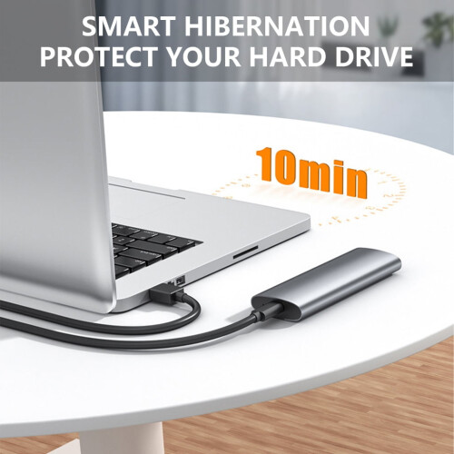 Θήκη από κράμα αλουμινίου M.2 Solid Drive NVME σε USB3.1 για 2230/2242/2260/2280 2