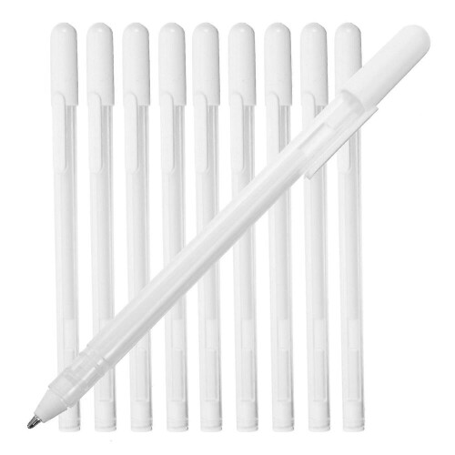 10 Stück weiße Marker, Textmarker, Markerstifte, Textmarkerstifte