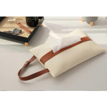 Stück Taschentuchbox-Hülle, rechteckiger Taschentuchboxhalter aus PU-Leder, modische Taschentuchtasche, dekorative Hülle für Büro, Auto, Sch