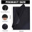 100 folhas de papel de seda preto, 35,5 x 50,8 cm (14 x 20 polegadas), ideal para embrulhar presentes, artesanato, festas e flores – compatível 2