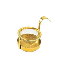 Drehbarer Teefilter mit feinem Netzgewebe, Kaffeesieb, Kräutersieb, Teezubehör, Ein-Griff, 360 drehbarer Infuser, Küchenhelfer
