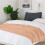 Orange Throw Blanket 60x80 Inches Throw Textured Solid Soft Sofa Throw Couch Knitted Decorative Blanket 3
