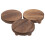 Ξύλινο Μινιμαλιστικό Σταντ Βιτρίνας 3 Τεμάχια 3,93X3,93X1,77in 6
