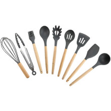 Küchenhelfer-Set aus Silikon, Küchenhelfer-Set aus Silikon, Küchenhelfer-Set mit Griffen, hitzebeständig