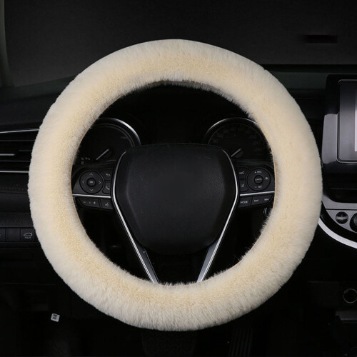 Steering Wheel Cover Imitation Wool Short 1 Pack 1