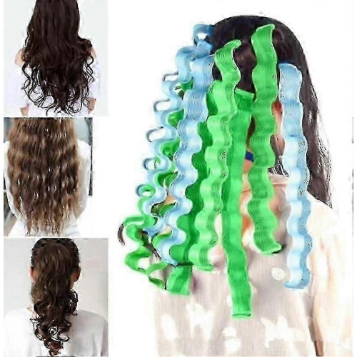 Conjunto de 10 modeladores de cachos sem calor, modeladores de cachos macios.