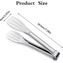 Keukentang, stalen serveertang, 7 inch kooktang, buffettang, frituurtang
