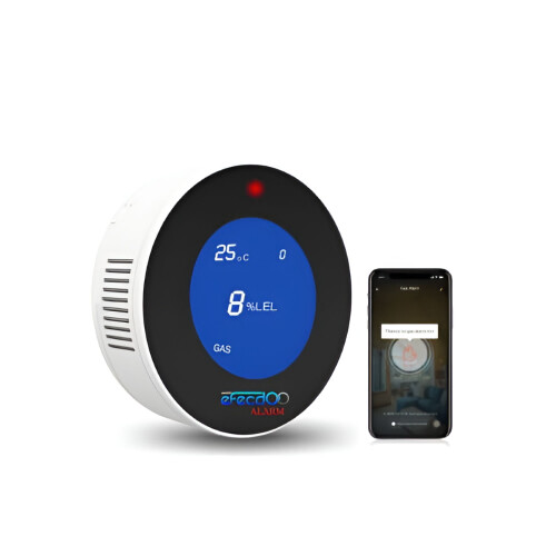 Συναγερμός ανιχνευτή φυσικού αερίου Wi-Fi για σπίτι, κουζίνα, τροχόσπιτο – Συμβατό 2