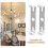 OFFIGAM 4Sets Reliable Silver Mounting Plate Bracket for Pendant and Wall Light 7