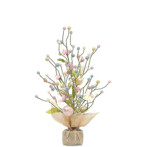 LED-Birkenbaumlichter mit Eiern, Tischdekoration