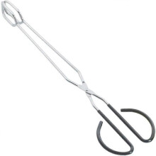 Grillzange aus Edelstahl, 25 cm, Grillzange, Picknickzange, Grillzange aus Edelstahl