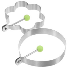 Spiegelei-Ringform aus Edelstahl, 6-teilig, Pfannkuchenringform