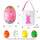 Plastic Easter Eggs Basket Stuffers, Empty Fillable Eggs for Egg Hunt & Decor – 36pcs, 2.3"x1.57", 1Bunny Bag, compatible with standard Easter 4