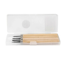 4-teiliges Holzschnitzmesser-Set, Handschärfer, Gummistempel, Schnitzwerkzeuge (#2)