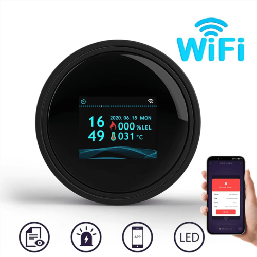 Capteur de gaz naturel Wi-Fi avec écran LCD 1
