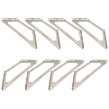 Soportes de esquina sin deslustre, soporte fuerte para muebles, hierro de esquina de 90 grados para refuerzo de cama de gabinete, multicolor