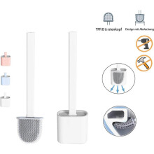 Toilettenbürste, Toilettenbürste aus Silikon, Toilettenbürsten für Badezimmer mit