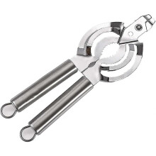 8-in-1-Multifunktionsöffner: Deckelöffner, manueller Dosenöffner, mit Edelstahl-Dosen- und Flaschenöffner, ergonomischer Griff, geeignet für