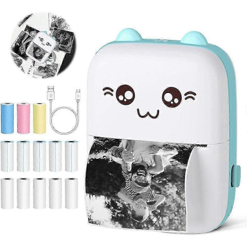 Mini-Drucker, Thermodrucker, Handy-Drucker, tragbarer Fotodrucker