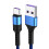 Cabo de carregamento rápido USB Type-C trançado de 1 m (azul) 2
