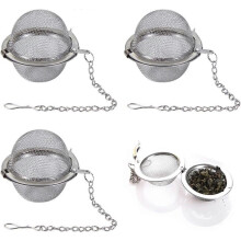 3-teiliger Teespender, verbesserter Teefilter, hochwertiger Spender für losen Tee, Teeaufgussvorrichtung, aromatisierte Kräuterteekugel (7 c