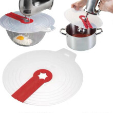 12 Passoire en silicone, pare-éclaboussures de graisse, couvercle de casserole avec écran anti-éclaboussures en silicone