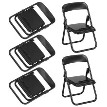 Miniatur-Stuhl-Handyhalter zur Dekoration, 5-teiliges Set Miniatur-Stuhlmodelle, Klappstühle