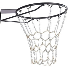 Basketballnetz-Ersatz, robustes Basketballnetz aus verzinktem Stahl mit Kette, langlebig für den Innenbereich