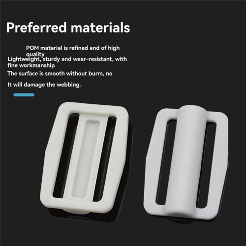 2pcs Scuba Diving Belt Webbing Keeper Fits 5cm Webbing Adjustable Webbing Buckle BCD Accessories Wihte(Luminous ) 2