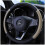 Funda para volante de coche de 38 cm, trenzada, universal 1