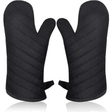Hitzebeständige Ofenhandschuhe, Ofenhandschuhe, Ofenhandschuhe, Isolierhandschuhe, dicke und lange Ofenhandschuhe für die Küche, ideal zum G