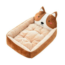 Winterwarmes Hundebett, kleines Hundebett mit Cartoon-Motiv, Hundebett, Hundematte, Katzenbett
