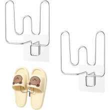 Wandmontiertes Schuhregal, Schuhregal für Hausschuhe, multifunktionales Hängeschuhregal, Schuhregal ohne Bohren, Schuhregal aus Edelstahl, w