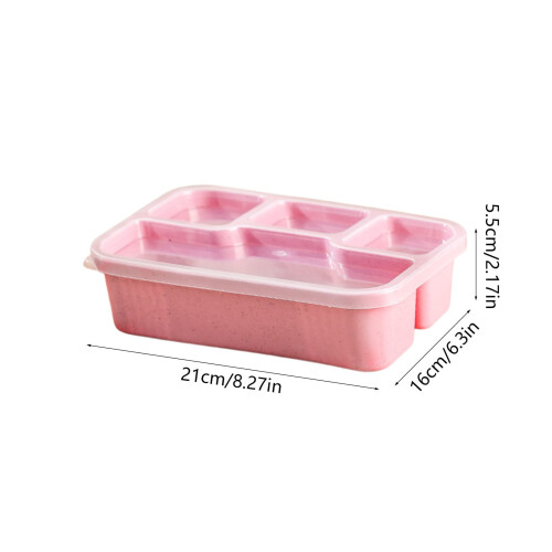 BPA-Free 4-Compartment Lunch Box, Food-Grade Plastic 2