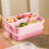 BPA-Free 4-Compartment Lunch Box, Food-Grade Plastic 4