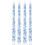 Conjunto de 4 velas decorativas cônicas Chinoiserie de 25 cm (10 polegadas) em azul e branco, sem perfume, ideais para decoração de casa, 2