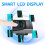 Ring Barcode Scanner,  Finger QR Code Reader, 1D Laser/2D  with Screen Scanning Support, with Screen 3