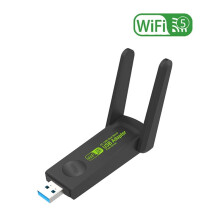 Adaptateur USB WiFi 1300 Mbps Double Bande 2,4 GHz/5 GHz, Clé Wi-Fi 802.11ac, Antenne Puissante, Récepteur Sans Fil, Sans Pilote