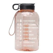 2,2-Liter-Wasserflasche mit Strohhalm und Fitness-Sport-Wasserflasche